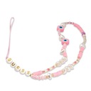Guess prívesok GUST SHOP Phone Strap pink/pink Beads Shell