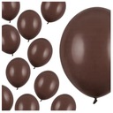 Hnedé pastelové balóny na narodeniny, narodeninová girlanda, 23 cm, 100 kusov