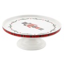 Porcelánový stojan na tortu, zimný a vianočný motív, Florina Pavlo, 27x10