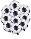 FÓLIOVÝ BALÓN FUTBAL NARODENINY NA HÉLIUM SADA 10 KS VEĽKÁ 45 CM XXL