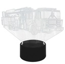 LED RGB 3D NOČNÁ LAMPA DO DETSKEJ SPÁLNE LAMPA STOLNÁ LAMPA USB DIAĽKOVÉ ZD98A