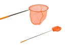 Sieťka proti hmyzu motýľ, skladacia, teleskopická, 85 cm, oranžová