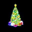 Led Logo Projektor Príspevok Hologram Vianočný stromček Vianoce