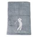 Darček pre golfistu rýchloschnúci golfový uterák s výšivkou 70x140 cm NÁZOV