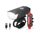 Sada LED zadného predného USB cyklo lampy E031
