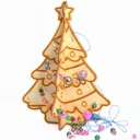 Vianočný stromček na prepletanie + korálky a šnúrka SET