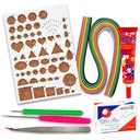 Quilling štartéra set 7 prvkov základné nástroje šablóny pruhov
