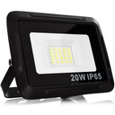 ČIERNA LED VONKAJŠIA LAMPA VODEODOLNÁ 20W IP65