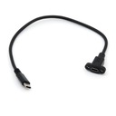 Predlžovací kábel USB Type-C s montážou na panel, 30 cm