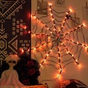 PAVUČINY S PAVÚKOM OBROVSKÉ HALLOWEENSKÉ LAMPY