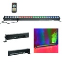 BELKA LED pásik BAR RGBW 24x 4W DMX 4v1 diaľkové ovládanie