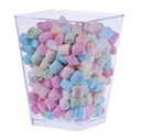 Trapézové plastové poháre 160ml/25ks pohárov