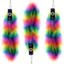 KITA'S FUFFY TAIL KEYRING, SHOPPER BAG PRÍvesok, DÚHOVÉ KĽÚČE