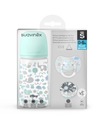 Suavinex Set Bottle 270ml + cumlík + klip na cumlík