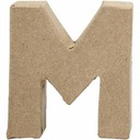 Paper-mache písmeno M H: 10 cm