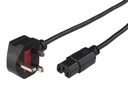 MicroConnect Power Cord UK - C15 2m Black