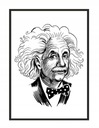 OBRAZOVÝ PLAGÁT V RÁME 33x43 cm Einstein P1401