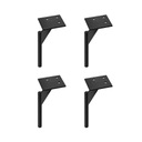 SET 4X Noha na nohy na rozkladaciu pohovku BLACK MAT loft H180 sil