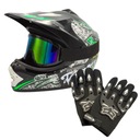 PRILBA PRE DETI DETSKÝ CROSS BICYKEL NA CROSS QUAD LIGHT S SET