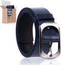 SEPHER Klasický kožený opasok 4cm NAVY BLUE | 105