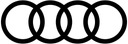 Samolepka s logom AUDI, farba Čierna, rozmer 30X10cm, záruka kvality