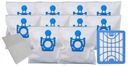 10x HEPA FILTRAČNÉ VRECKÁ PRE ZELMER Cobra 2010.0.F08 E