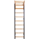 Drevený a kovový gymnastický rebrík so 6 rúčkami