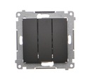 SIMON 54 Triple Switch Svietiaca LED 3x MAT