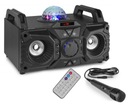 KARAOKE BOOMBOX SET LED USB BT MIKROFÓN DIAĽK