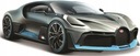 BUGATTI DIVO šedá modrá 1:24 model Maisto 31526
