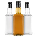 10x DANIELS Fľaša 500ml na Whisky Brandy Moonshine