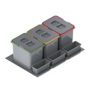 REJS Praktiko odpadkový kôš do zásuvky 80 3x15l