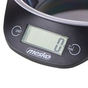 Kuchynská váha Mesko MS 3164 s miskou, do 5 kg, čierna