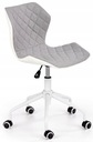 Písacia stolička k písaciemu stolu Matrix 3 sivá / biela Halmar