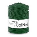 Colinea String sa prepustil pre makramu 100% bavlnu, 3 mm 200 metrov, topánky. zelený
