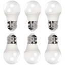 6x LED ŽIAROVKA ÚSPORA ENERGIE G45 E27 6W 480lm 6000K STUDENÁ BIELA