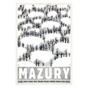 Poľská škola plagátu Mazury Zima Kaja Plagát