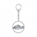 Kapor Ryba Keychain Silver 925 Gravírovanie Darček Venovanie Rybár
