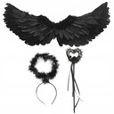 SET HALLOWEEN COSPLAY ANJEL DEVIL WINGS