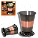 Elegantný oceľový hrnček na nápoje Julep Cup 360ml hnedý a čierny