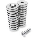 NEODYMIUM RING MARGET FI 15x3 mm kolo, otvor pre skrutku, 20 ks.