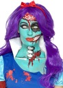 Tyrkysový latex na halloweensky make-up