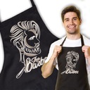 Čierna zástera Darček pre kaderníka THE BARBER Vzor