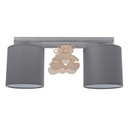 Sivá stropná lampa BEAR 2xE27 MLP4964 EKO-LIGHT