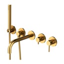 5-otvorová podomietková vaňová batéria Omnires Y1237/1GLB BRUSHED GOLD