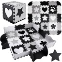 Penová puzzle podložka kontrastných tvarov ZA4782
