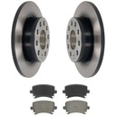 ZADNÉ DISKY + DLOŽKY VW TOURAN GOLF V CADDY 260MM