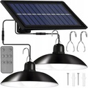 Solárna závesná lampa luster na diaľkové ovládanie 2x29 LED