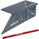 WOLFCRAFT Japonský stolársky štvorec 3D 5208000 + stolárska ceruzka