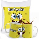 SÚPRAVA SPONGEBOB HRNČEK + VANKÚŠ + MENO